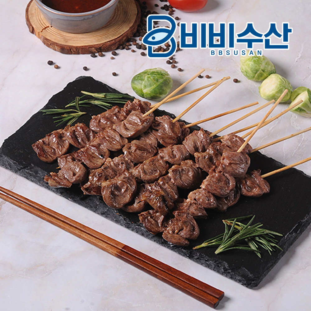 캠핑음식 닭꼬치 염통꼬치 구이 수제 - 상품 이미지