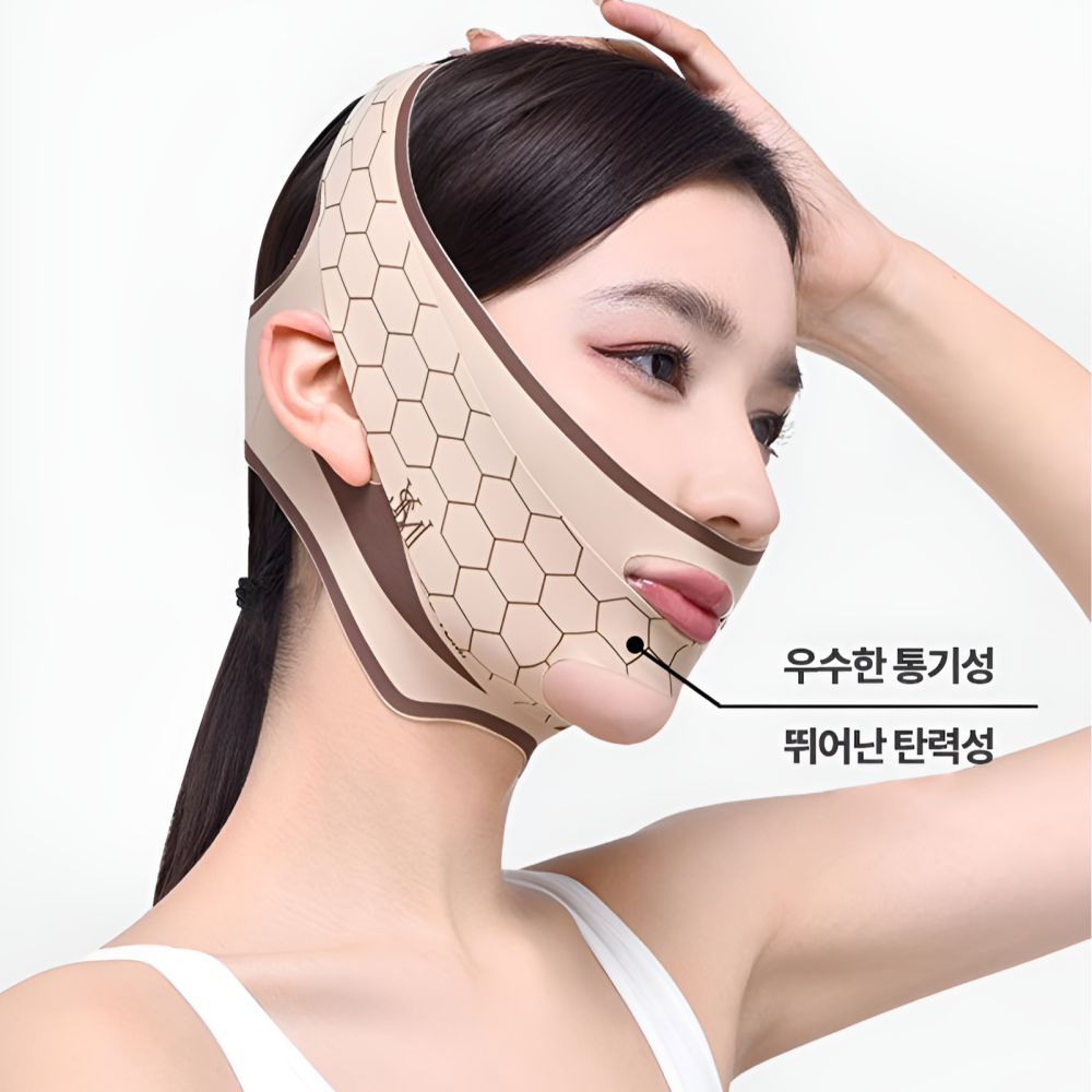 얼굴리프팅밴드 브이마스크 이중턱 교정 작은얼굴 페이스라인 탄력케어 - 상세 이미지 3