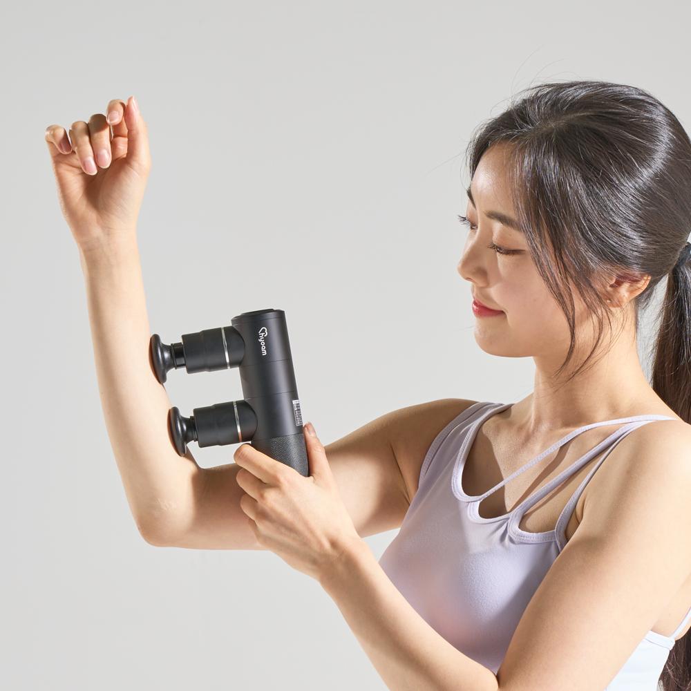 무선마사지건 휴대용안마기 진동건 전동 롤링마사지건 이미지 7