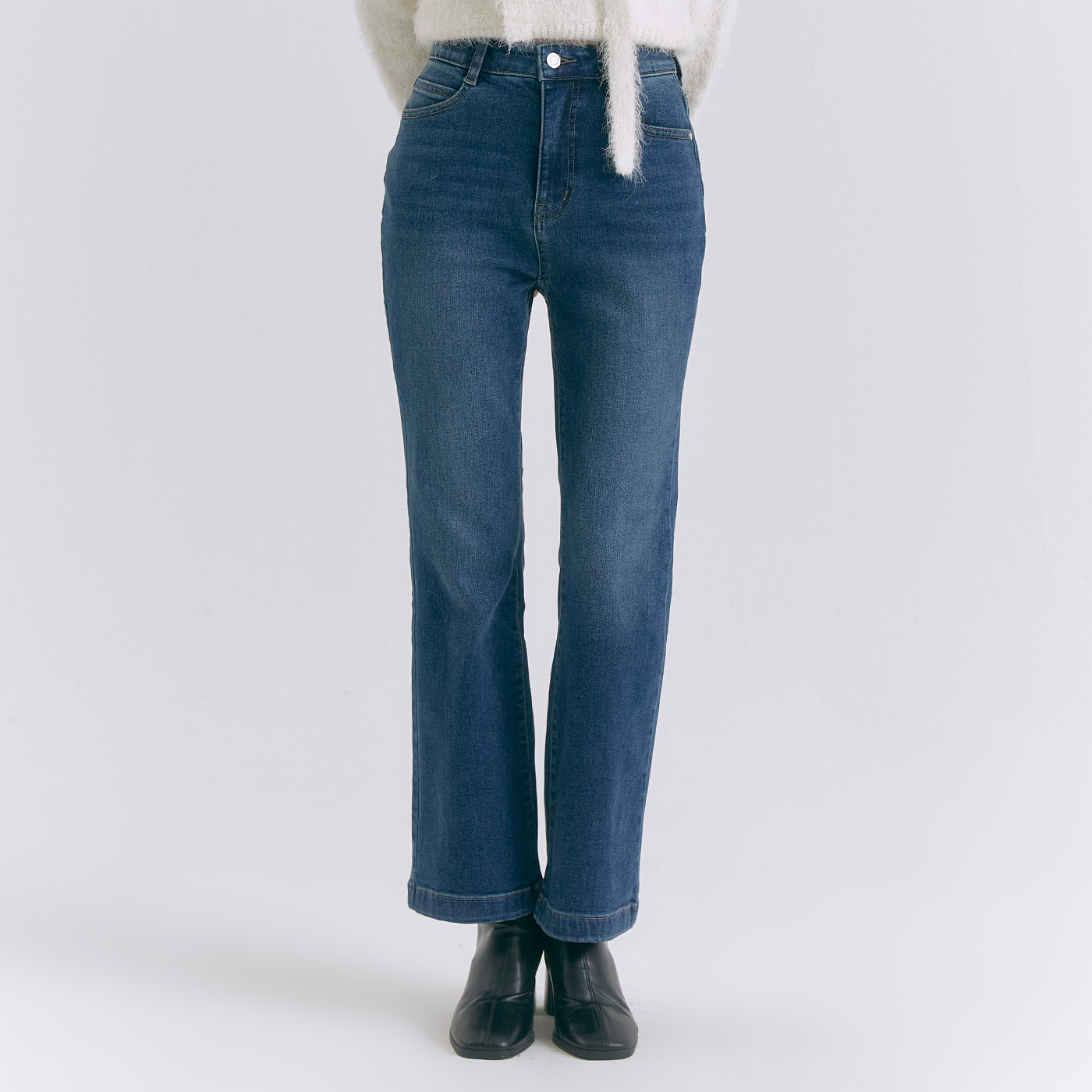 [역시즌 특가] [N배송][Fit me] 로엠 부츠컷 기모 데님 RMTJE4VG02