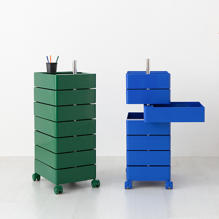 빙그리 회전서랍 트롤리 7단 블루 6169.5971