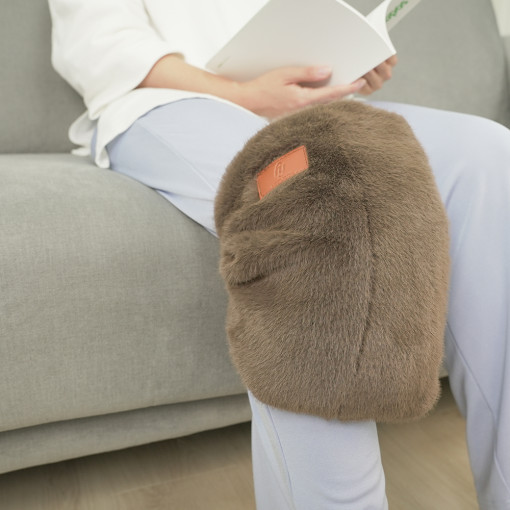 무릎 온수 찜질기 온열 전기 찜질팩 브라운