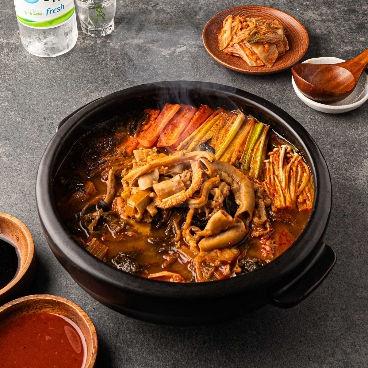 선비찬 소곱창전골 650g X 20봉 (내장탕) 프렌차이즈 매장용 냉동 즉석국 탕 - 상세 이미지 5