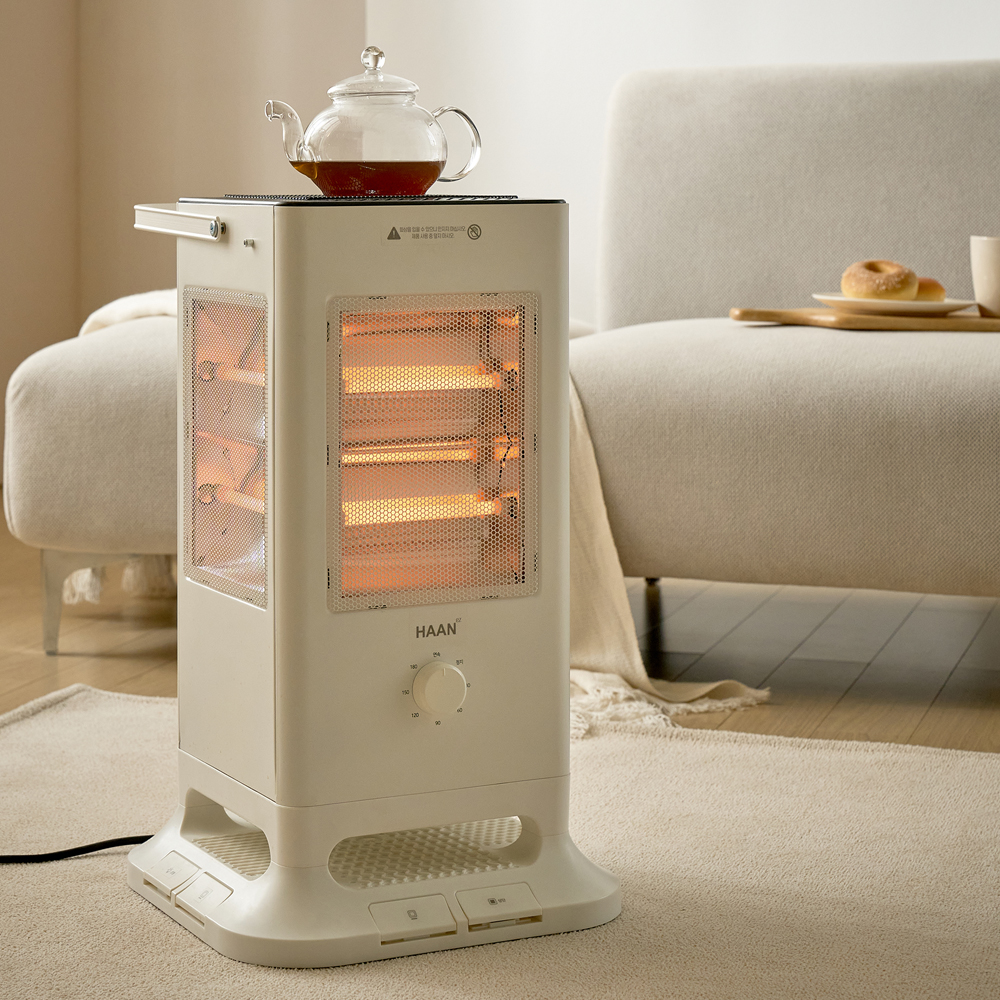 한경희 가정용 전기히터 사무실 발터치 오방난로 전기스토브 히터 H4000