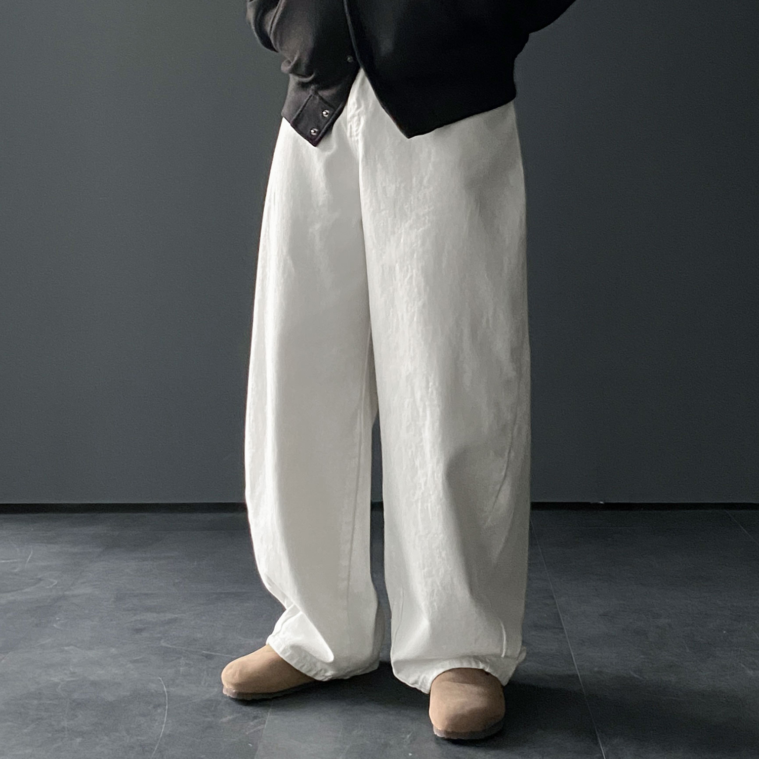 벌룬팬츠 남자통바지 항아리바지 통넓은바지 - 상세 이미지 5