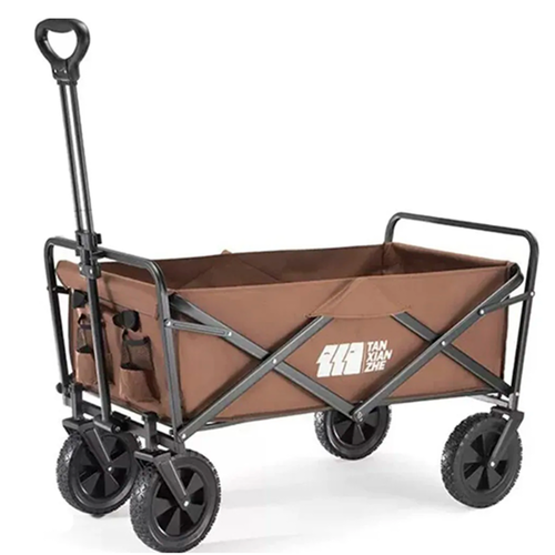 캠핑 카트 왜건 접이식 폴딩 수레 트레일러 탄씨엔쯔 블랙