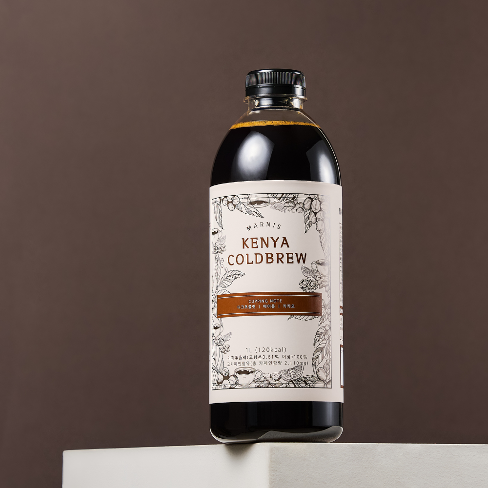 1L 마르니스 케냐 콜드브루 더치커피 원액 대용량 액상 커피 답례품 선물