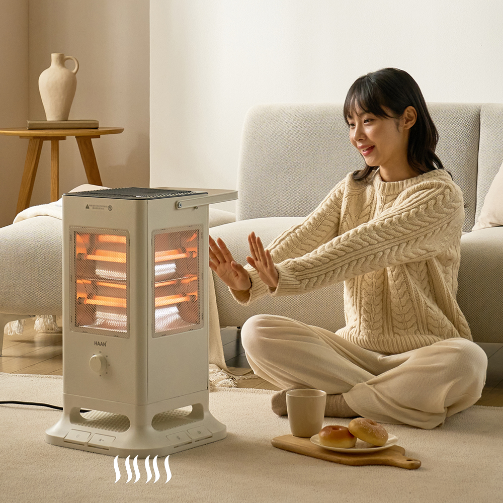 한경희 석영관 조명 전기히터 오방난로 사무실 가정용 온열기 난방기