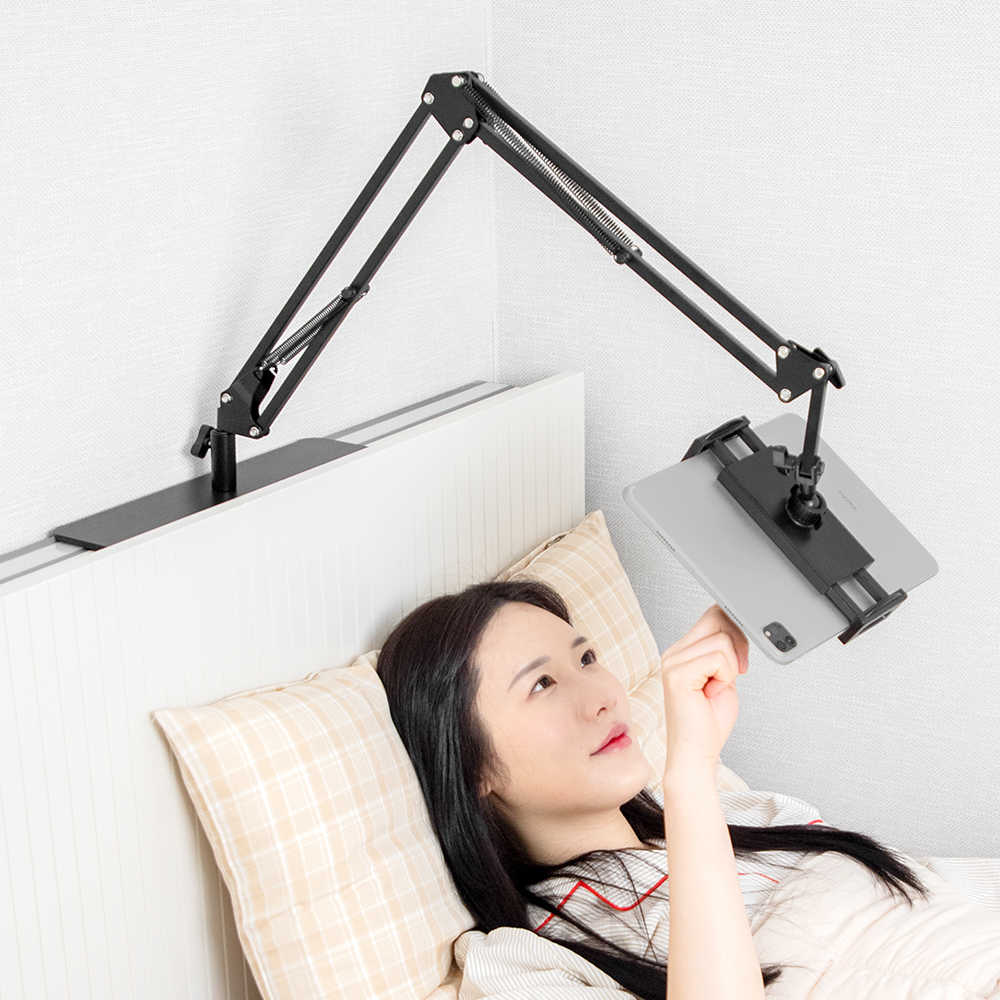 논슬립 히든 태블릿 스마트폰 아이패드 만능 침대 핸드폰 자바라 거치대