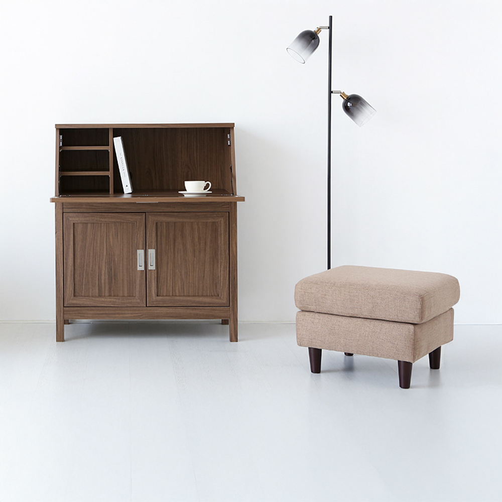 숄리드 콘솔수납장 CHM10789F 890x360x1070mm, 2단, 미들브라운 5321.7799 - 상세 이미지 5