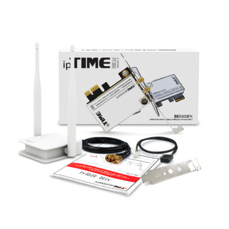 BE9300IPX WIFI7 PCI-E 4.0 랜카드 9300Mbps 320MHz 지원 멀티링크 MLO OFDMA MU-MIMO 블루투스