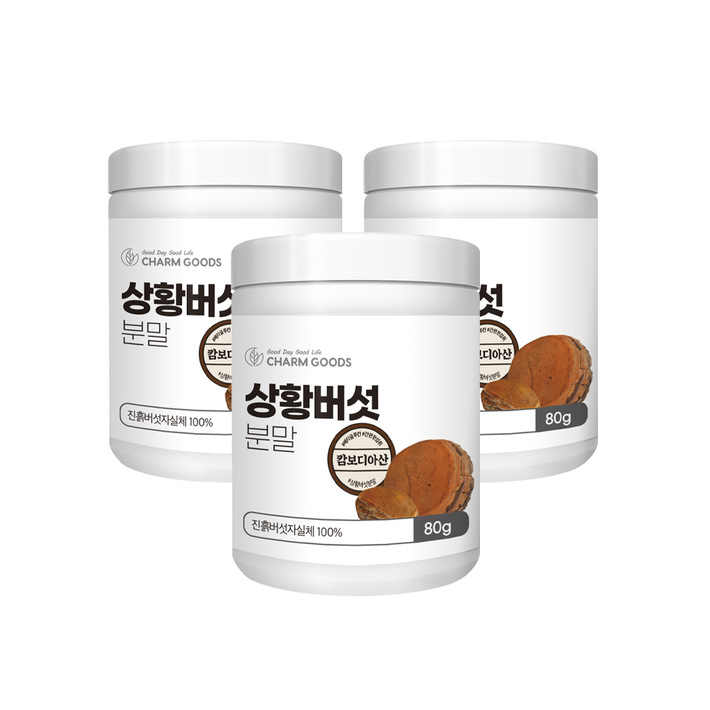 상황버섯 상황버섯분말 80g 3개 - 메인 이미지