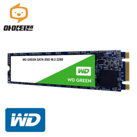 웨스턴디지털 [중고]하드디스크 SSD M.2 SATA 2280 컴퓨터 노트북 내장 120G WD Green