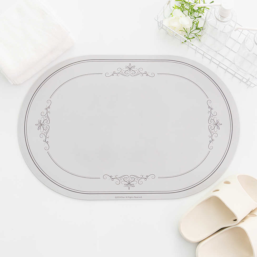 디아르 빨아쓰는 소프트 욕실 화장실 주방 미끄럼방지 규조토 발매트 그라치오소 40x60