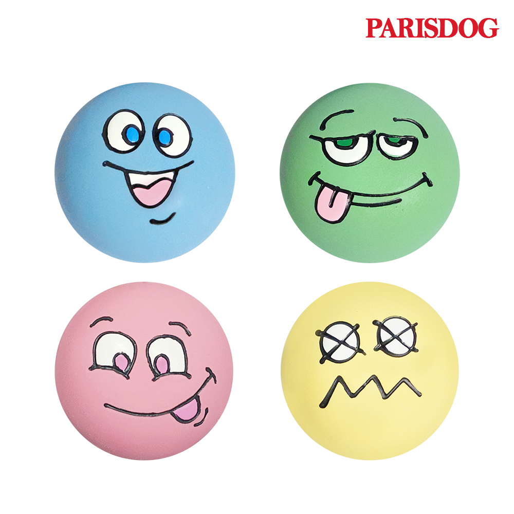 강아지 삑삑이 만득이 라텍스 장난감 이갈이 장난감공 패리스독 파스텔 꾸러기