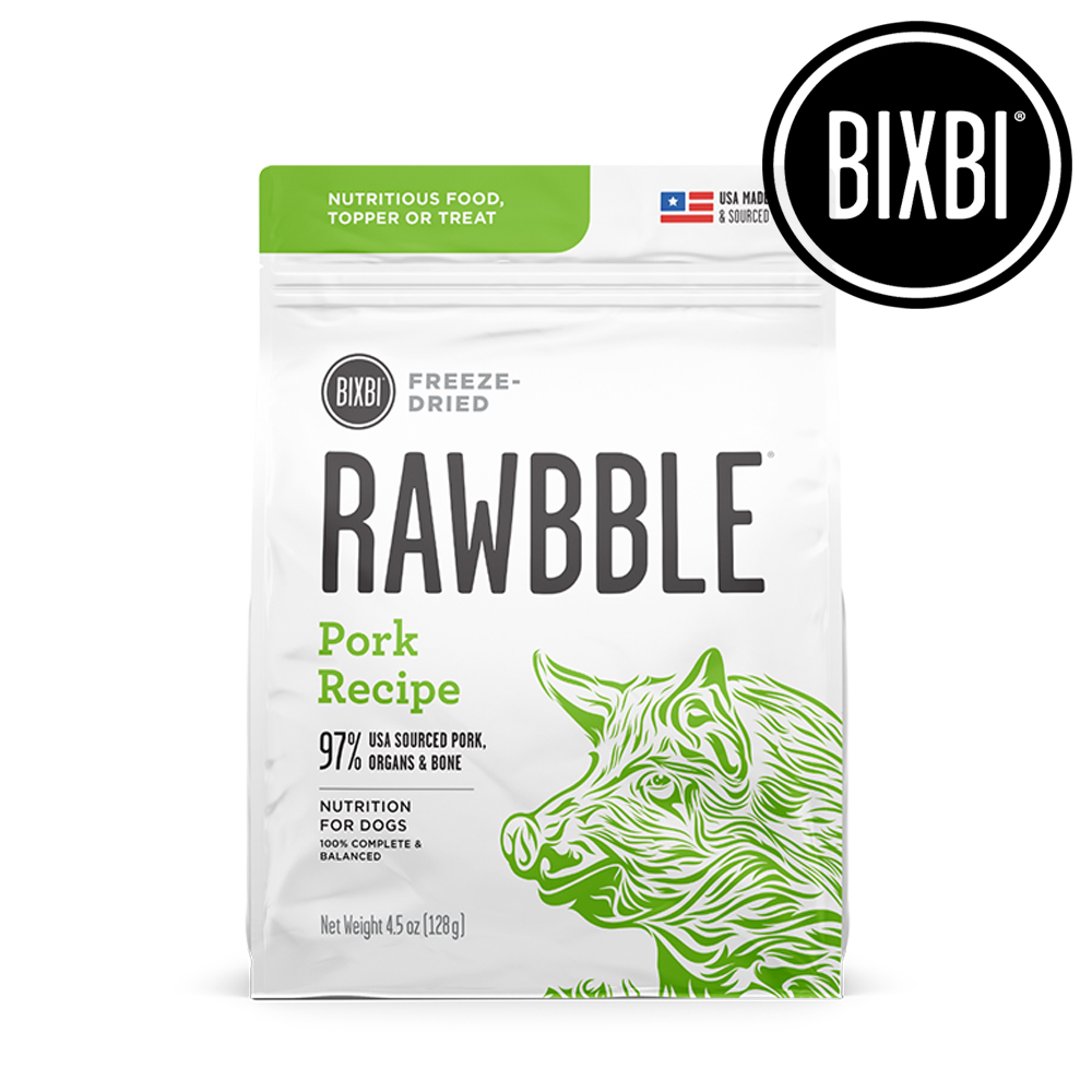 빅스비 사료 러블 강아지 동결건조사료 돼지 128g