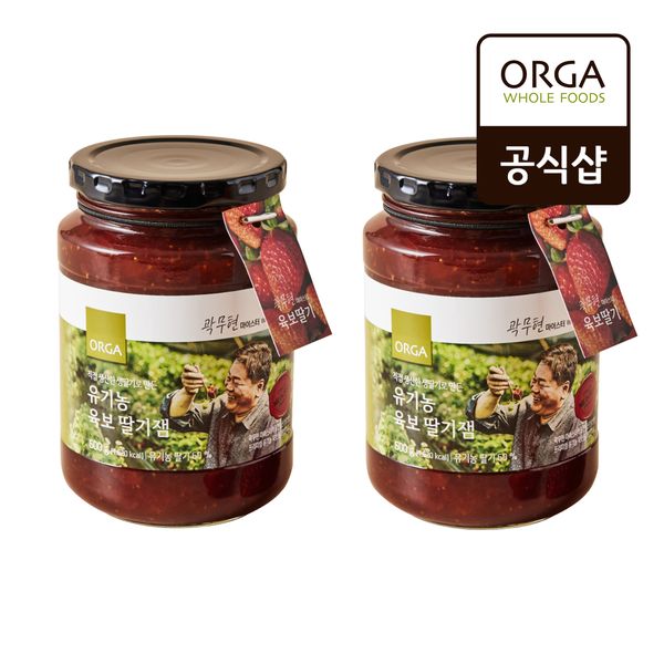 [풀무원] 올가 ORGA 유기농 딸기쨈(600g) x 2병 : 핫트랙스