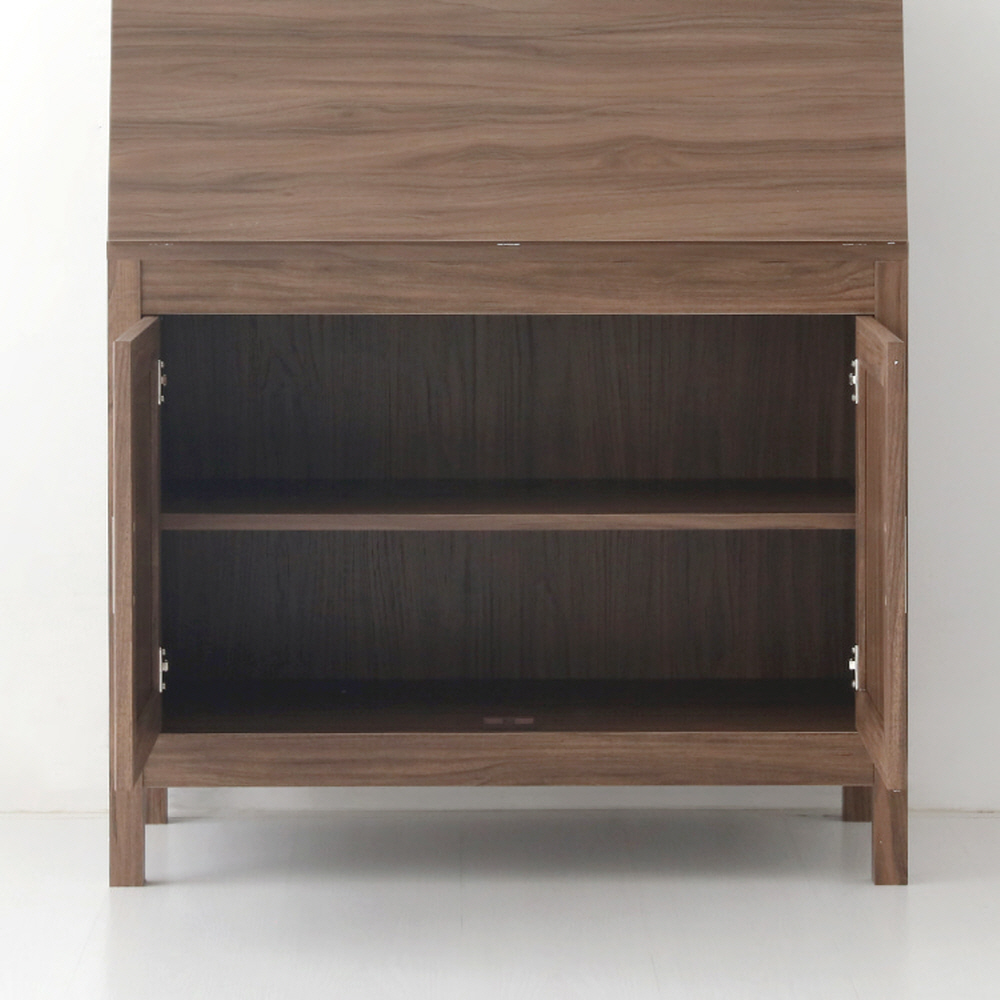 숄리드 콘솔수납장 CHM10789F 890x360x1070mm, 2단, 미들브라운 5321.7799 이미지 8
