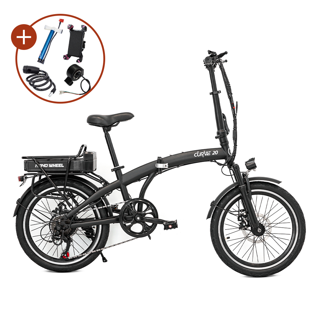 나노휠 커브20 출퇴근용 전동 접이식 전기자전거 36V 10Ah