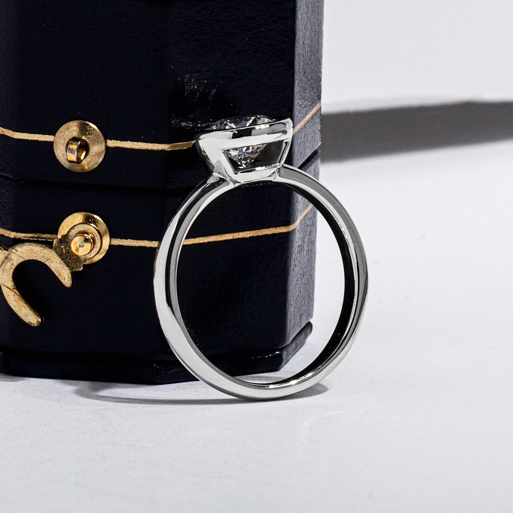 7부 1캐럿 다이아 반지 IGI GIA 랩 마일드 베젤 기념일 선물 결혼 프러포즈 예물 - 상세 이미지 3