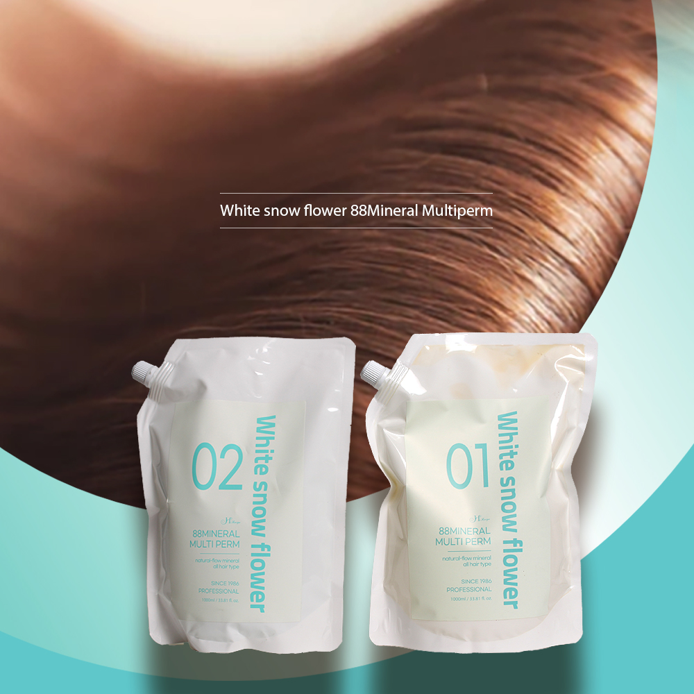 하얀눈꽃88미네랄 멀티펌 1000ml (제1/2제) 탄력 윤기 볼륨업 25분 빠른 파마 - 상세 이미지 2