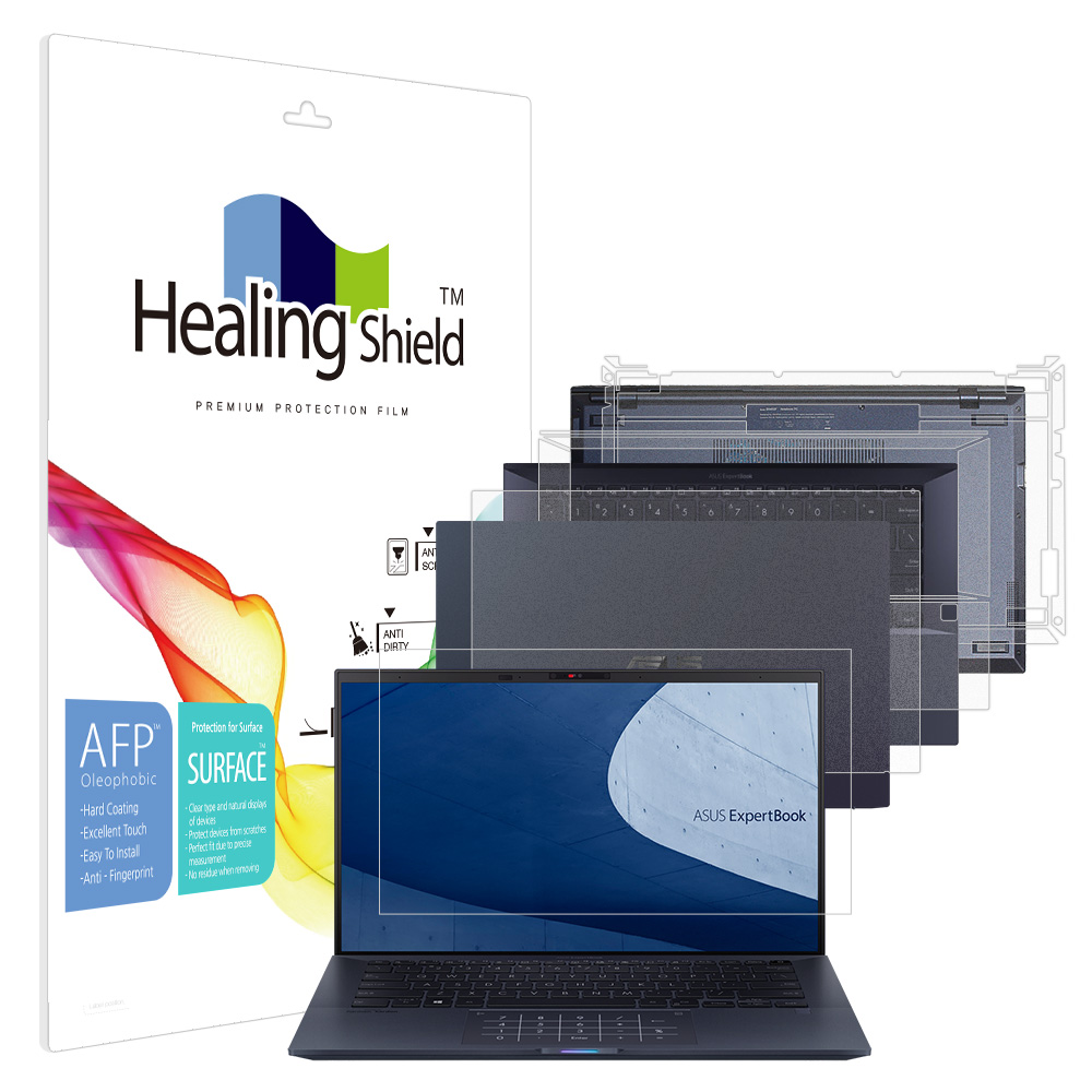 에이수스 ExpertBook B9 B9400CEA 올레포빅 액정보호필름1매 외부3종 - 메인 이미지