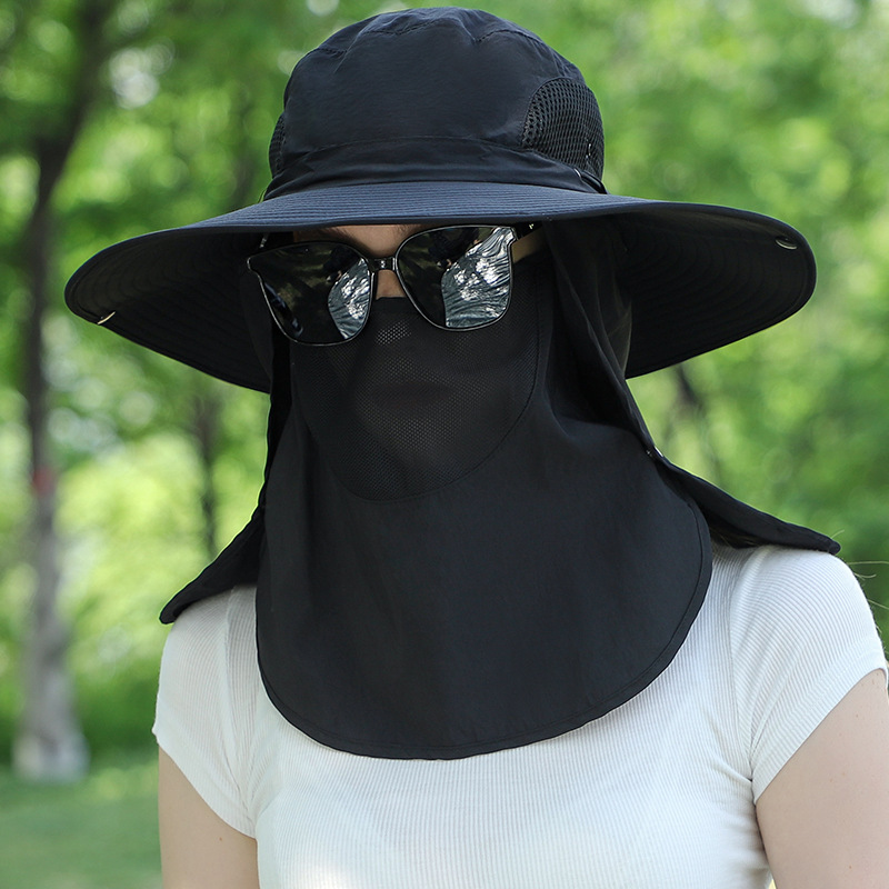 여름 낚시 모자 방충 양봉 썬캡 벌초 모기장 등산 캠핑 자외선 차단 메쉬 블랙