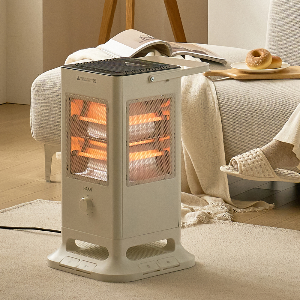 한경희 가정용 전기히터 사무실 발터치 오방난로 전기스토브 히터 H4000