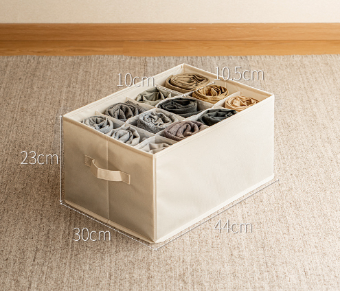 옥스포드 옷정리함 옷보관 의류정리함 바지 칸칸이 접이식보관함 12칸