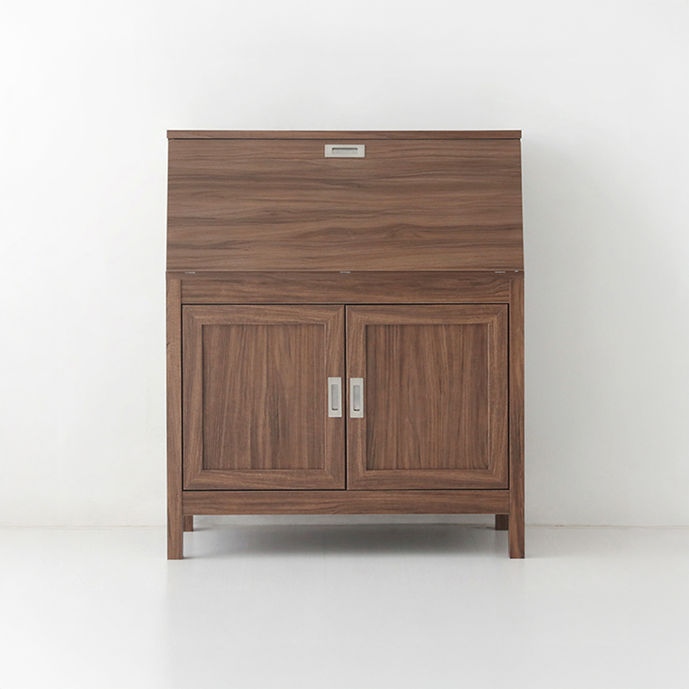 숄리드 콘솔수납장 CHM10789F 890x360x1070mm, 2단, 미들브라운 5321.7799 - 메인 이미지
