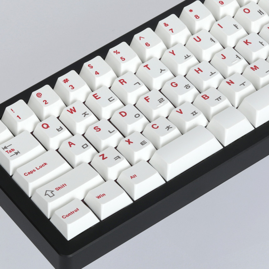 Soulcat 고함량 PBT 염료승화 한글 영어 키캡 107키 커스텀키보드 교체용 (ROW)