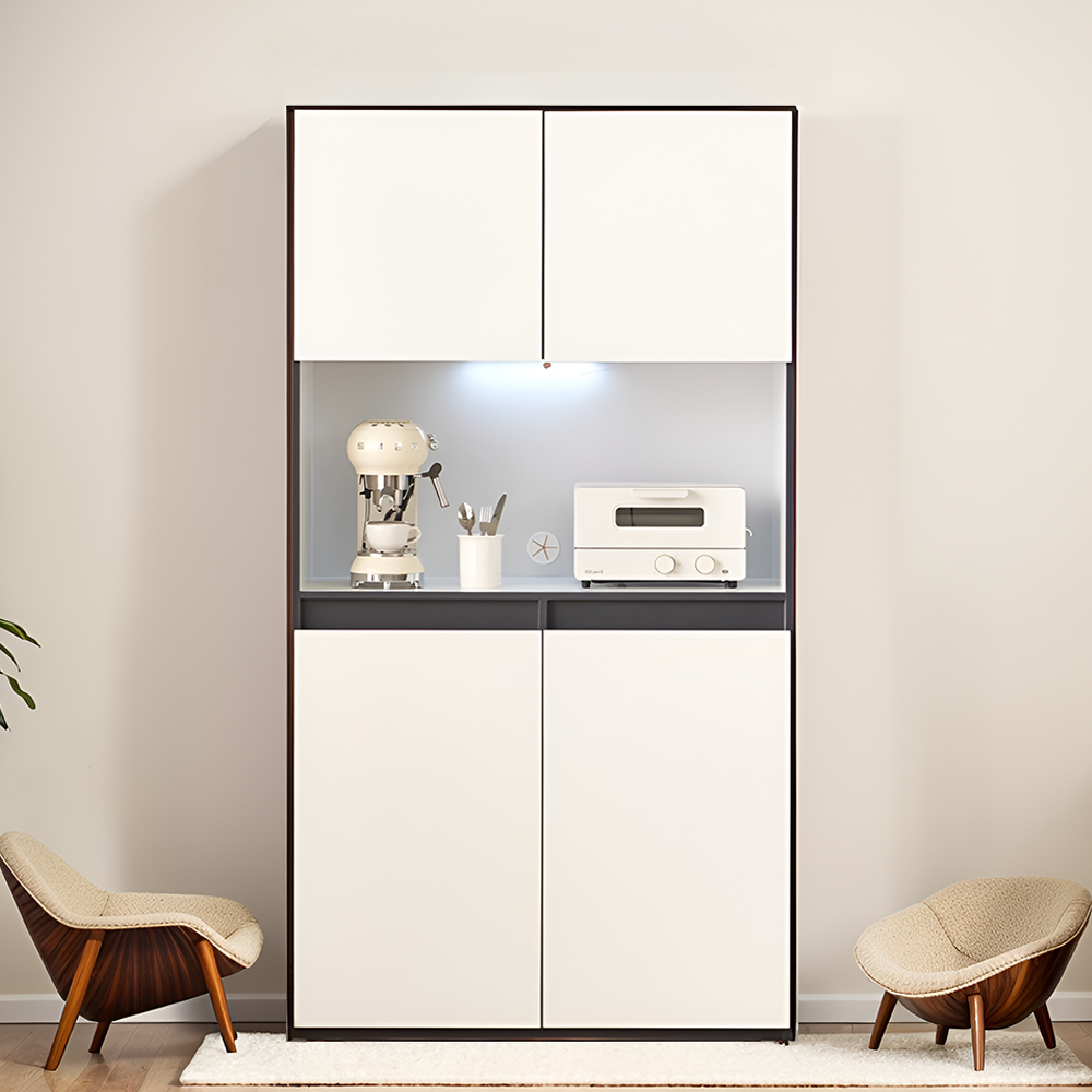 쿠퍼 1000주방수납장 비스포크냉장고장 냉장고옆수납장 빌트인 키높은 그릇장식장