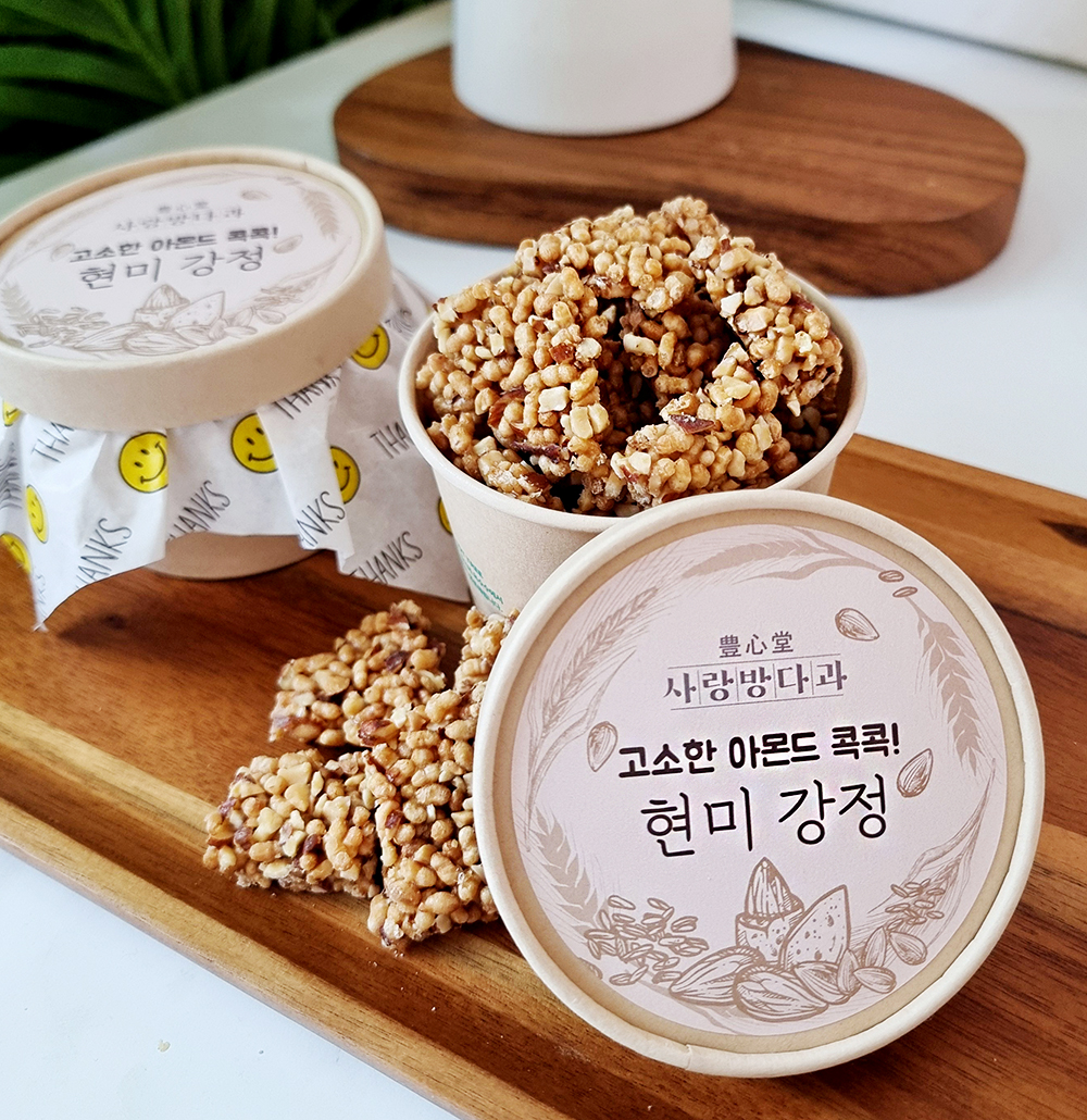 풍심당 조청 자일리톨 아몬드 현미 강정 (60g) - 메인 이미지
