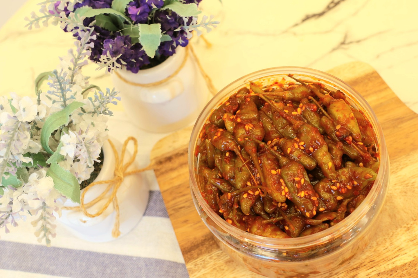 규린이네 양념 산고추무침 반찬 삭힌 고추무침 장아찌 고추지 밥반찬 400g - 상세 이미지 3