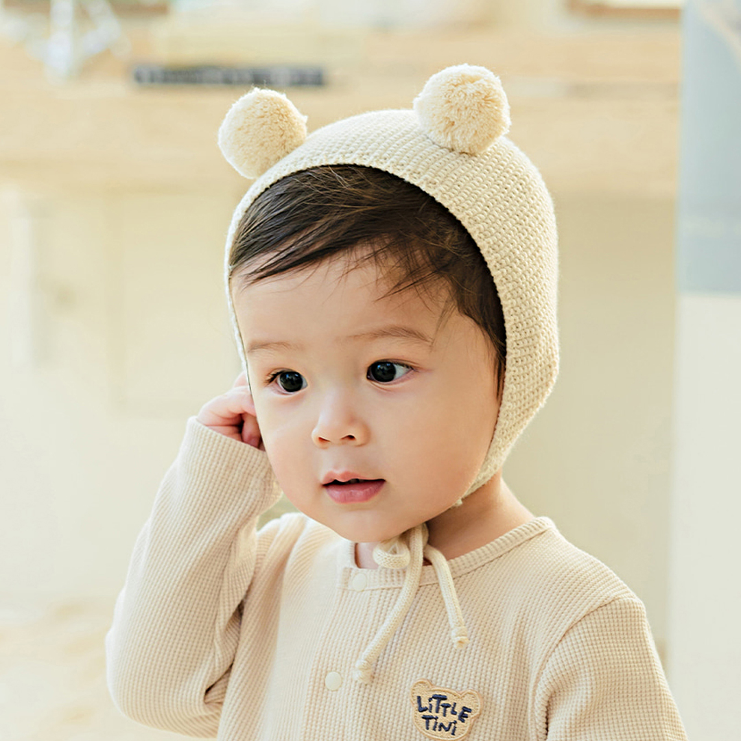 백일 돌촬영룩 곰돌이 아기보넷 귀요미