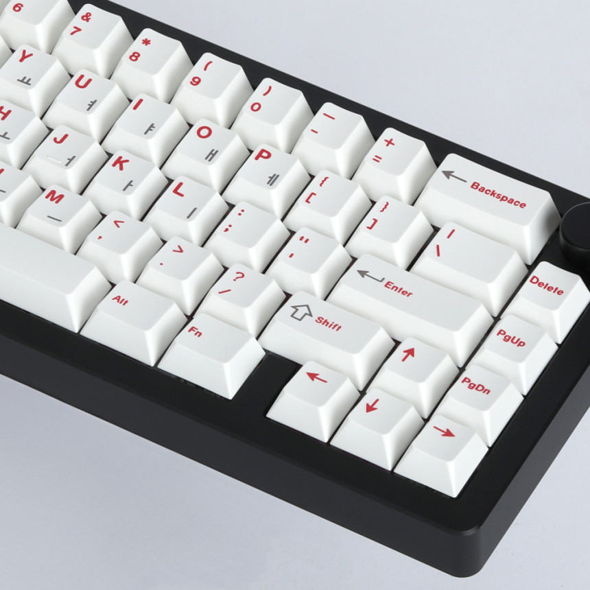 Soulcat 고함량 PBT 염료승화 한글 영어 키캡 107키 커스텀키보드 교체용 (ROW)