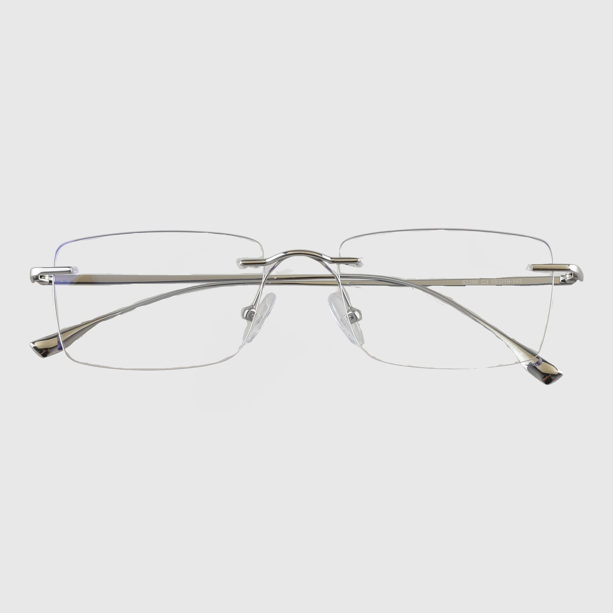 긱시크 안경테 사각 투명 무테 안경 빈티지 가벼운 블루라이트차단 PC 모니터 보호