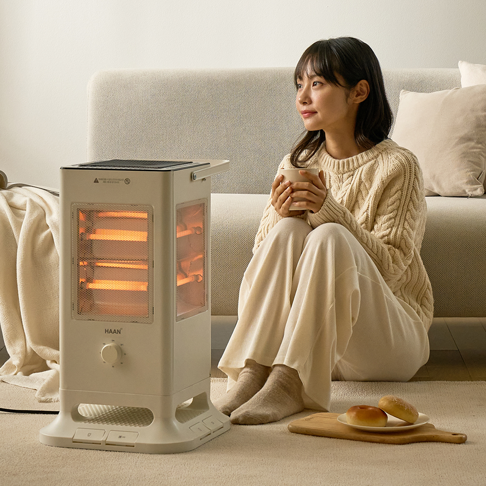 한경희 가정용 전기히터 사무실 발터치 오방난로 석영관 전기스토브 히터 H4000