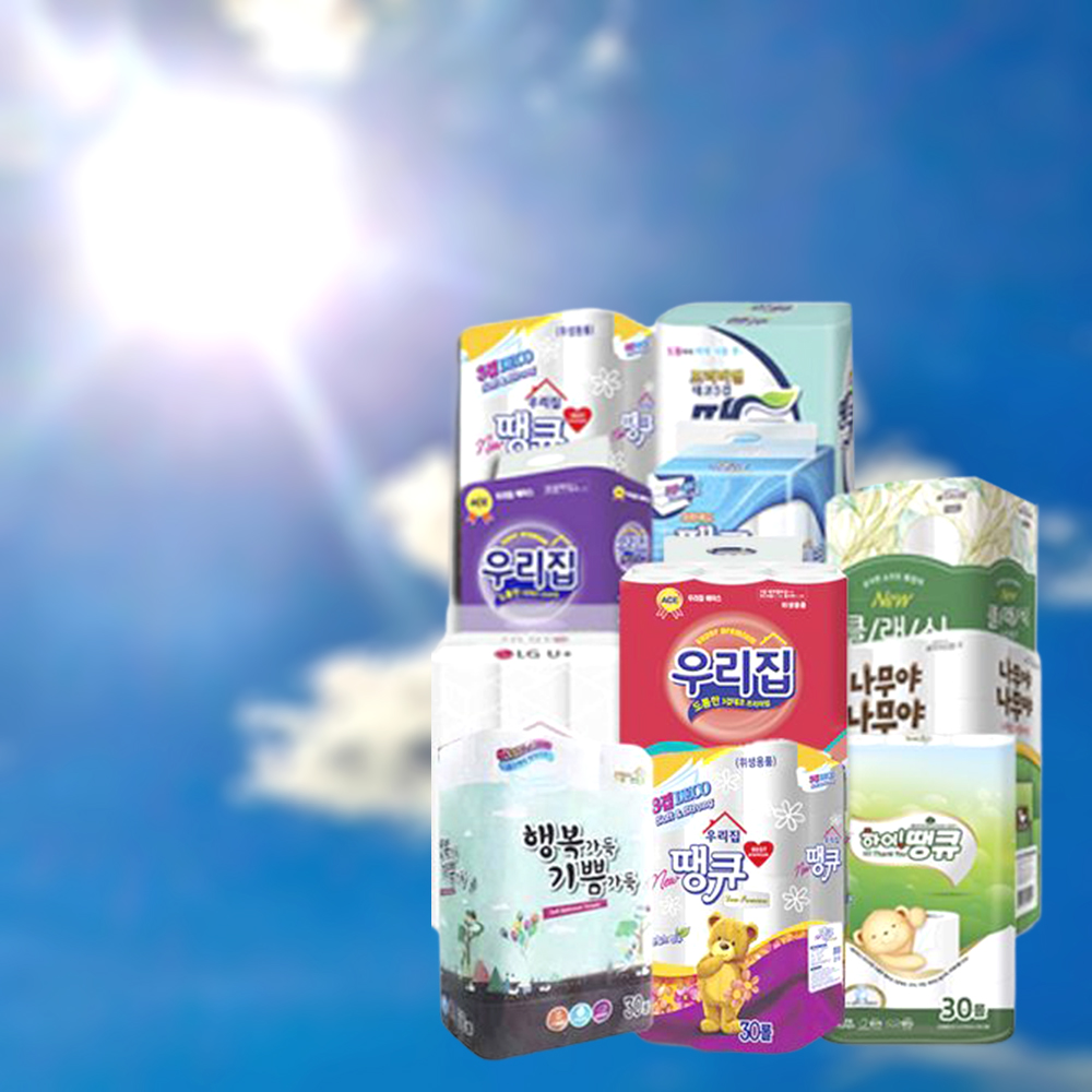 일체형 3겹 롤화장지 다용도 이사 집들이 선물용 삼겹 휴지