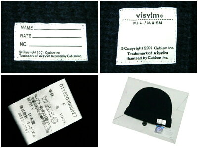 비즈빔 visvim KNIT BEANIE 니트 비니 더블 네이비 - 상세 이미지 3