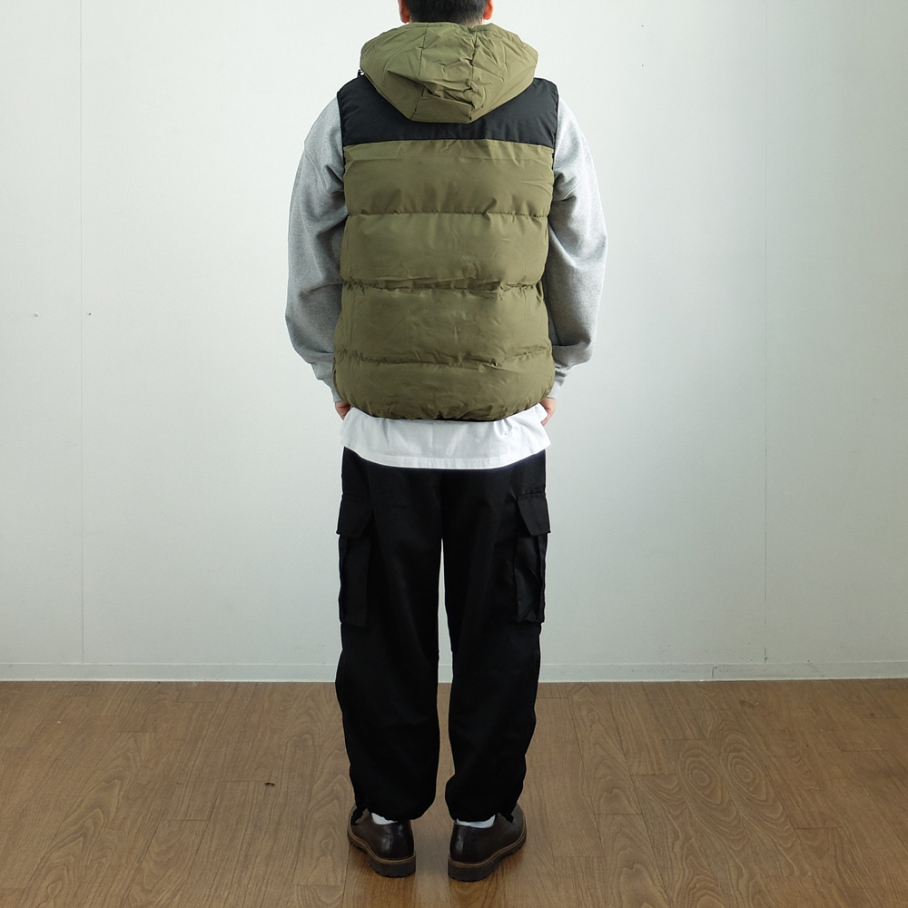 남자 패딩조끼 베스트 헤비 후드 남성 패딩 빅사이즈 겨울 이미지 2
