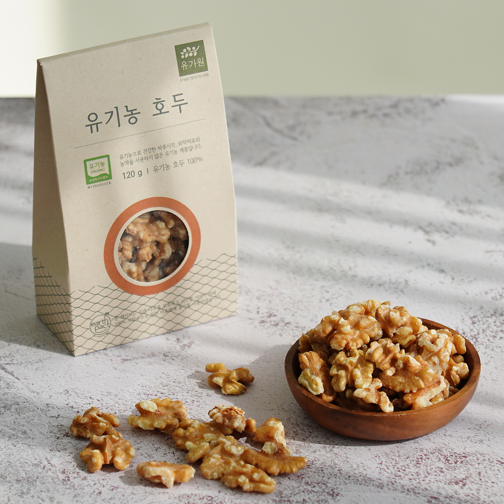 부드러워 먹기편한 캘리포니아산 유기농 호두 120g