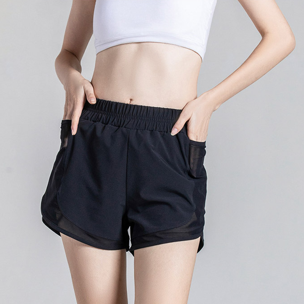 PT복장 여자 마라톤 조깅 러닝 런닝 복장 바지 투인원쇼츠 - 상세 이미지 5