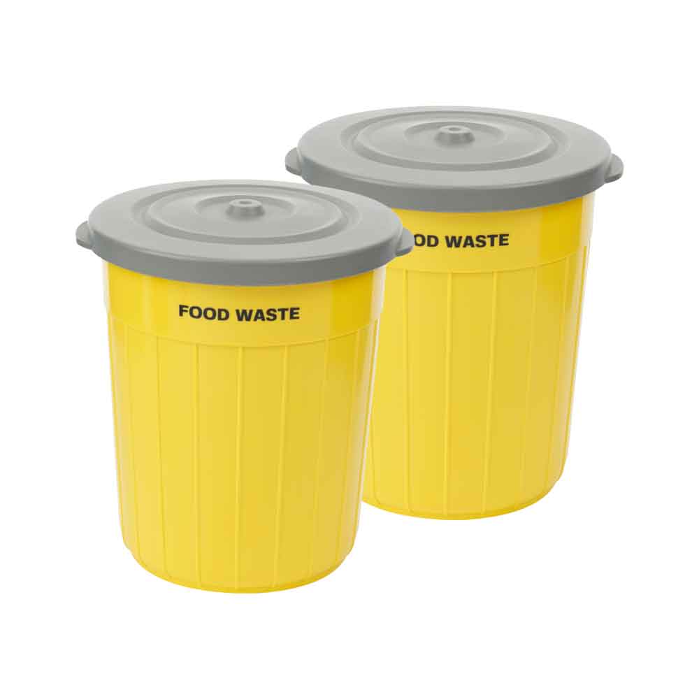 노멀라이프 미니 음식물쓰레기통 가정용 냉동 음쓰통 옐로우 2개