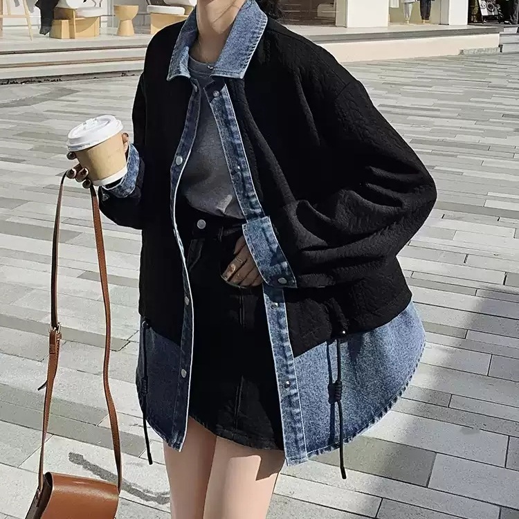 이보람 자켓 데님 공식인스타그램 데일리 아우터 의상 옷 패션 - 상품 이미지