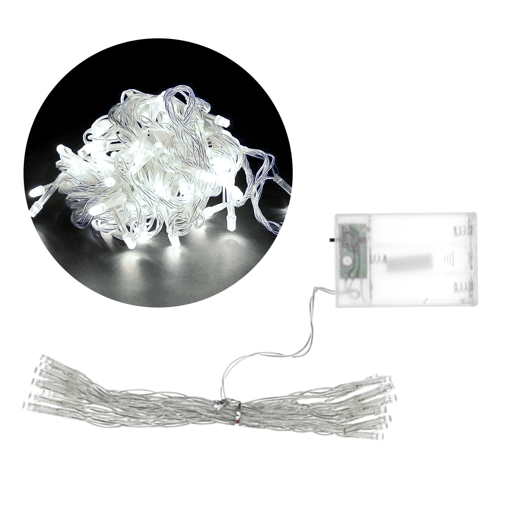 크리스마스 트리 조명 LED 줄 전구 건전지조명 화이트