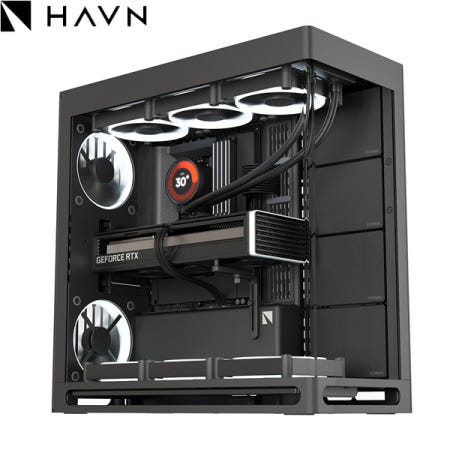 HAVN HS 420 미들타워 케이스 (블랙)