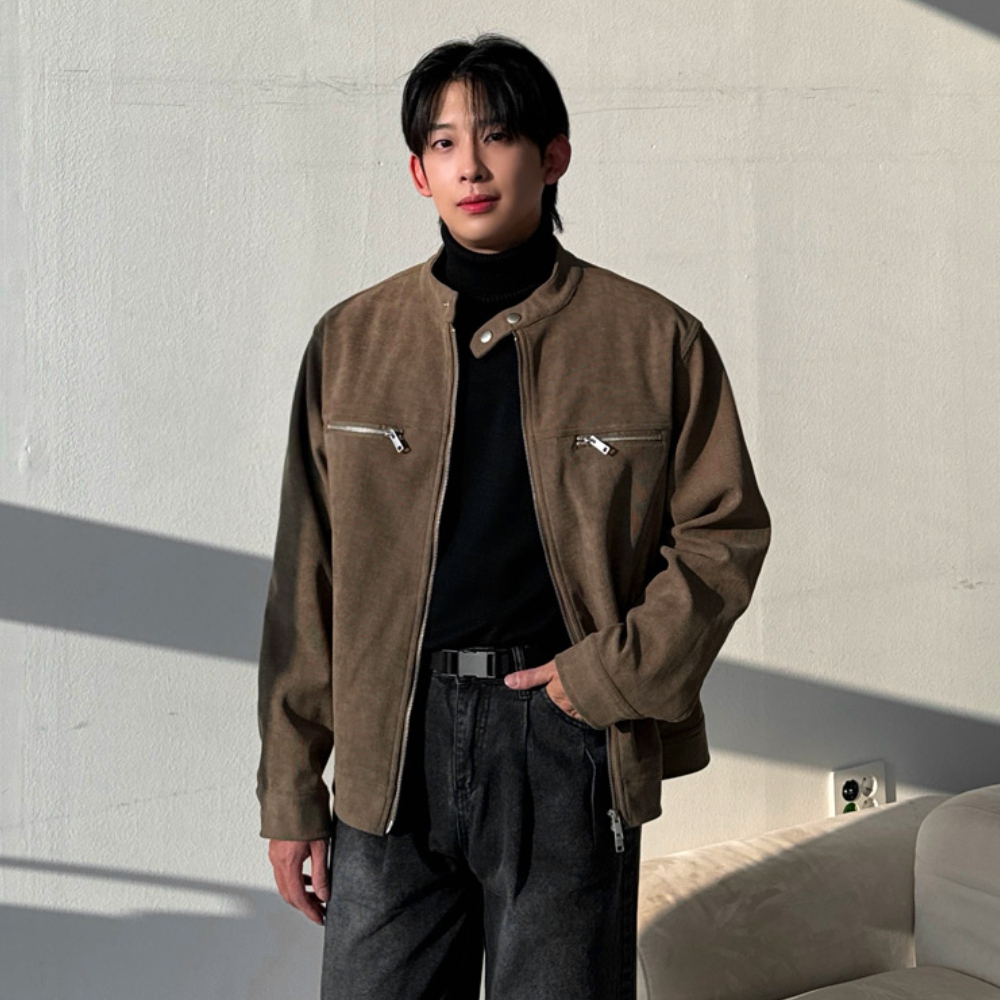 남자 스요 봄 가을 코듀로이 투웨이 자켓 점퍼 - 상세 이미지 3