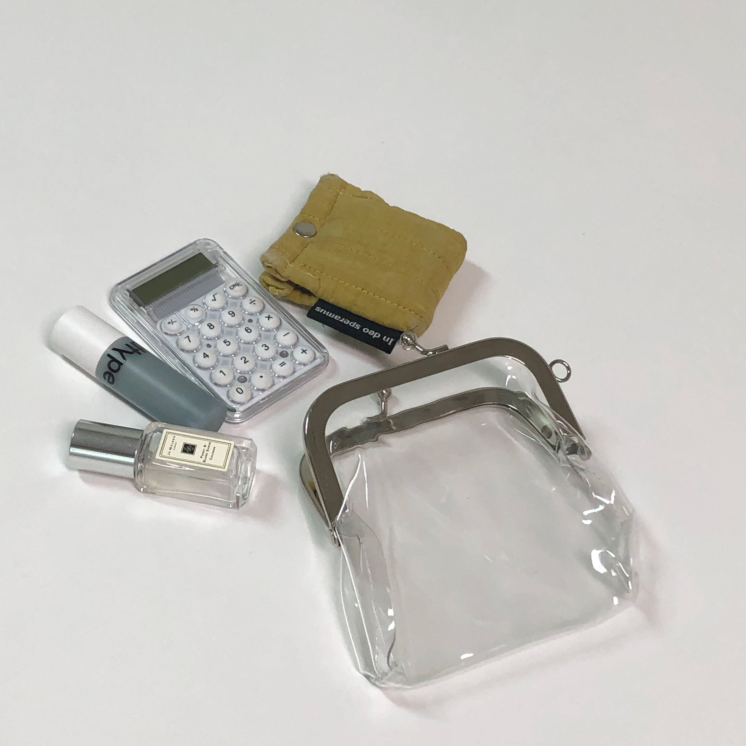 투명 클리어 똑딱이 PVC 코인 파우치 카드 동전 지갑 - 상세 이미지 2