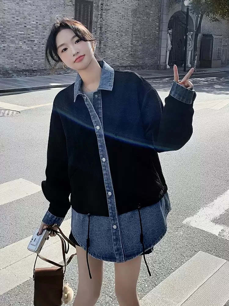 이보람 자켓 데님 공식인스타그램 데일리 아우터 의상 옷 패션 - 상세 이미지 2